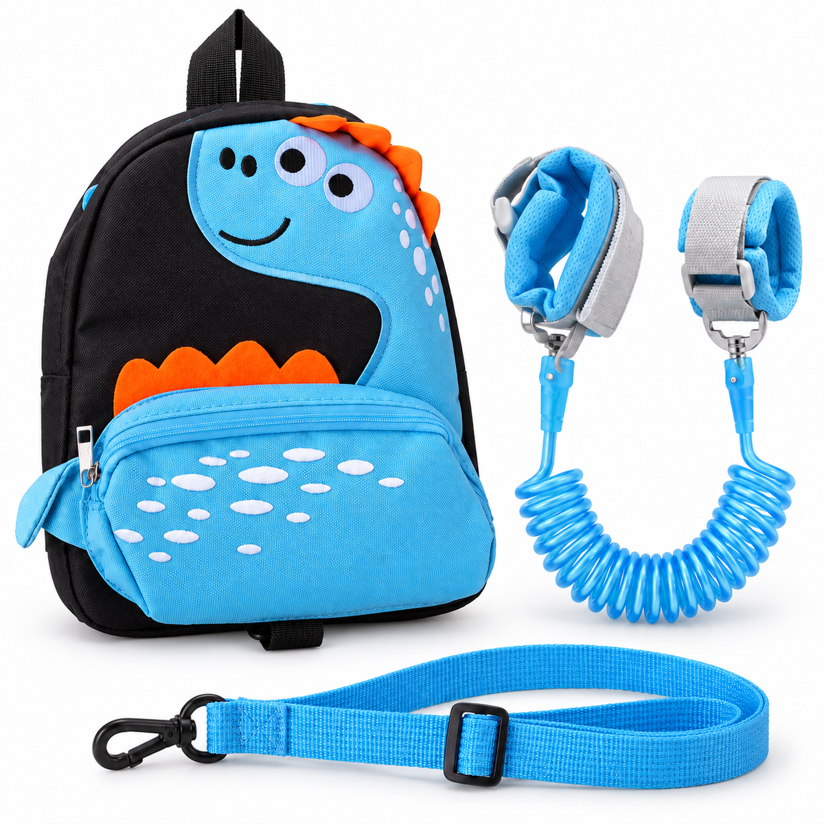 Mochila de dinosaurio con arnés de seguridad