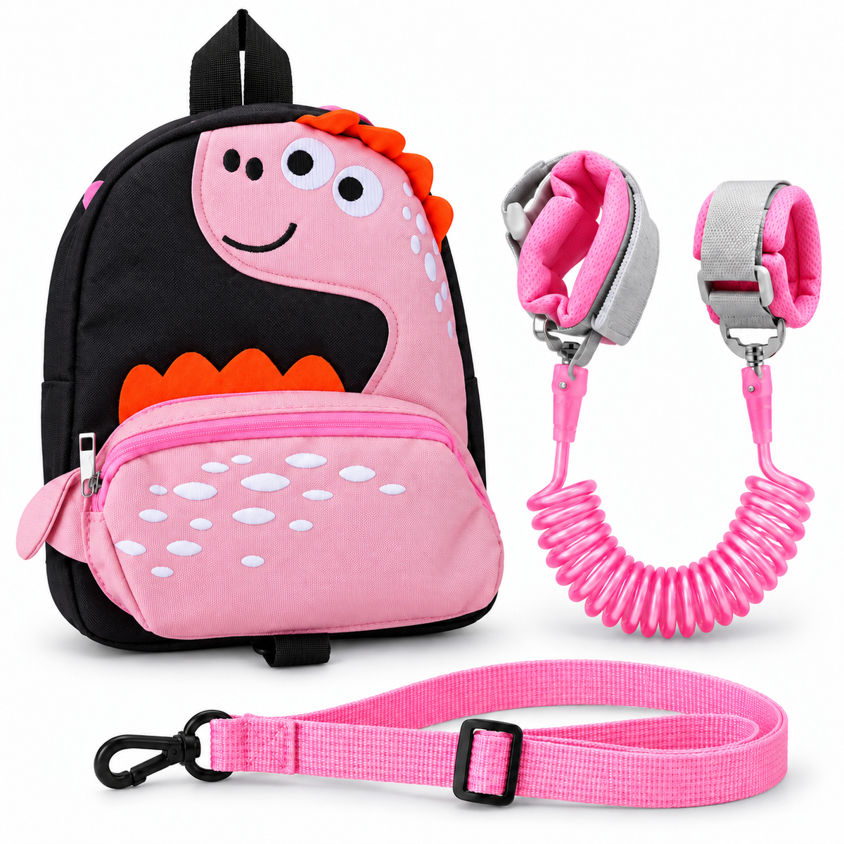 Mochila de dinosaurio con arnés de seguridad